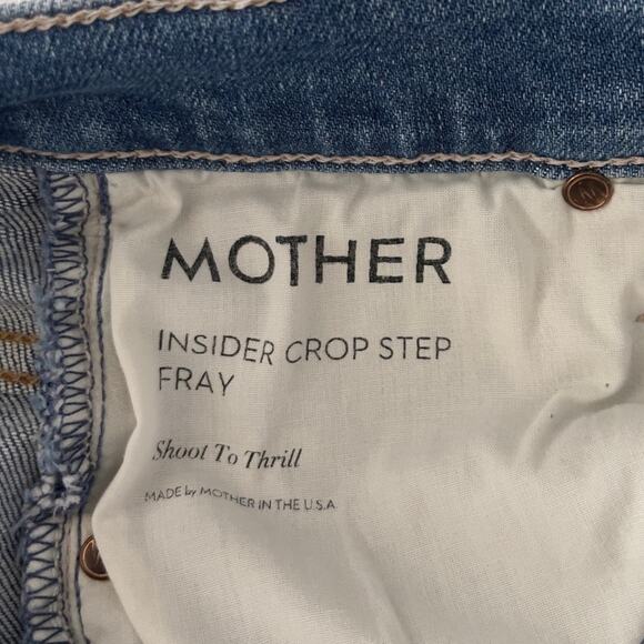 Mother Inside Crop Step Fray in Shoot To Thrill Size 24 - Picture 9 of 9